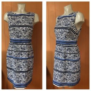 The Limited Sleeveless Dress Blue & White 10P